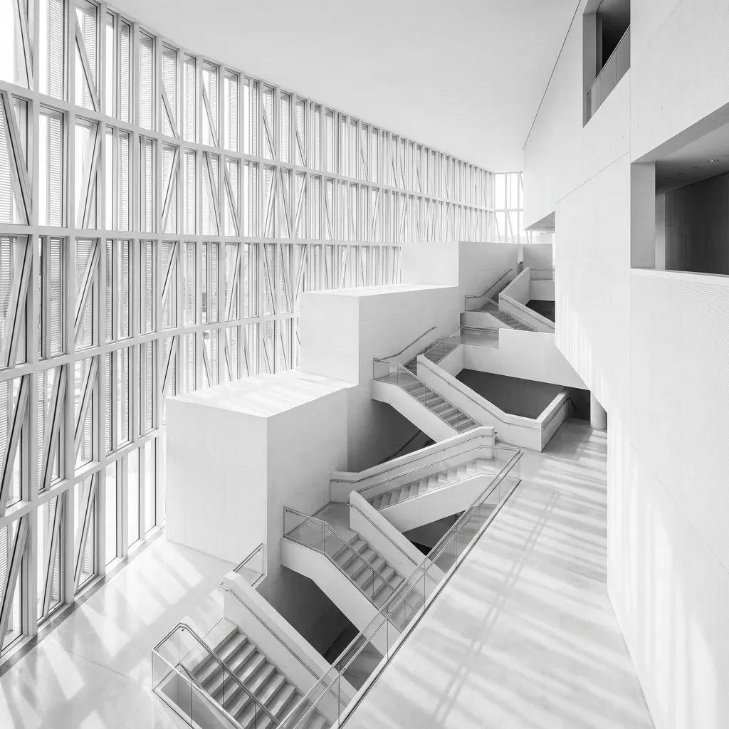 Abstract architecture representing solid foundations